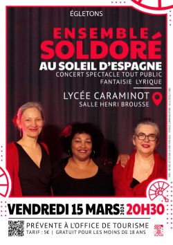 Affiche Ensemble Soldoré Concert Egletons 15 Mars 2024 20h30